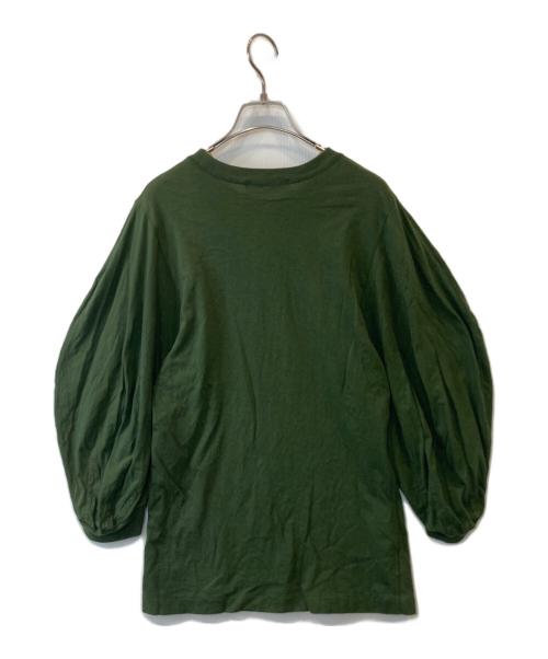 TOGA PULLA（トーガ プルラ）TOGA PULLA (トーガ プルラ) COTTON JERSEY TOP TP21-JK241 カットソー グリーン サイズ:36の古着・服飾アイテム