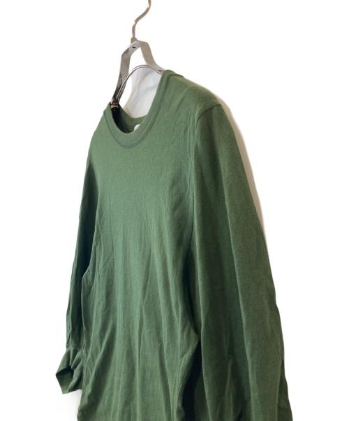 TOGA PULLA（トーガ プルラ）TOGA PULLA (トーガ プルラ) COTTON JERSEY TOP TP21-JK241 カットソー グリーン サイズ:36の古着・服飾アイテム