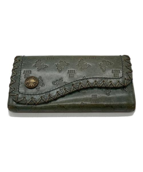 ANNA SUI（アナスイ）ANNA SUI (アナスイ) 長財布 307520 カーキの古着・服飾アイテム
