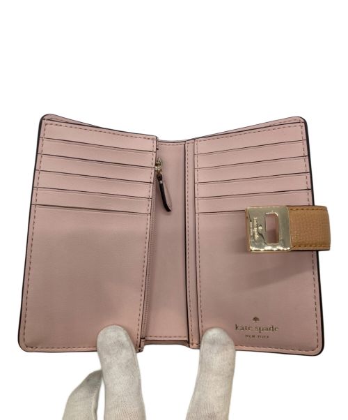 Kate Spade（ケイトスペード）Kate Spade (ケイトスペード) フィービー ターンロック ミディアム ウォレット KF534 ベージュの古着・服飾アイテム