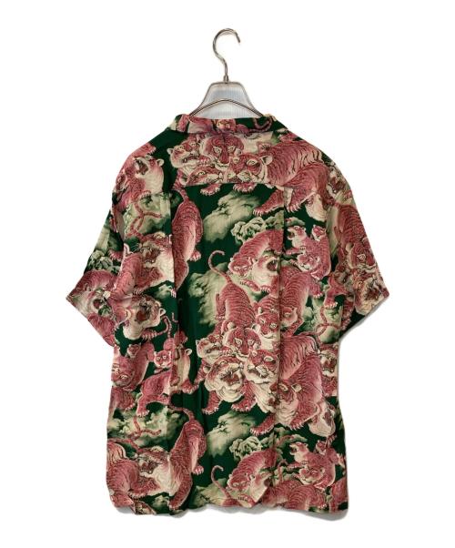 Sun Surf kalakaua（サンサーフ カラカウア）Sun Surf kalakaua (サンサーフ カラカウア) 百虎アロハシャツ　M32111 ピンク サイズ:Lの古着・服飾アイテム