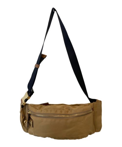 ORSETTO（オルセット）ORSETTO (オルセット) ナイロンウエストバッグ ブラウンの古着・服飾アイテム