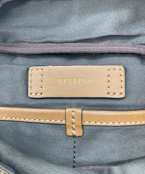 ORSETTO（オルセット）ORSETTO (オルセット) ナイロンウエストバッグ ブラウンの古着・服飾アイテム