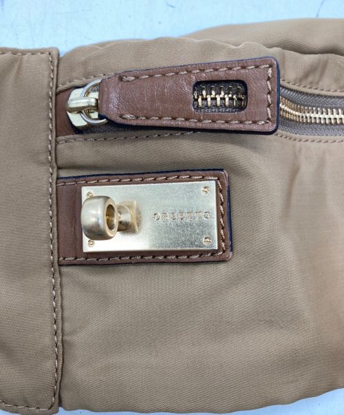 ORSETTO（オルセット）ORSETTO (オルセット) ナイロンウエストバッグ ブラウンの古着・服飾アイテム