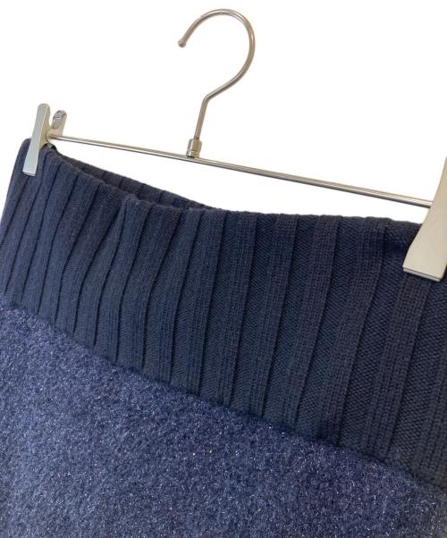 TORY BURCH（トリーバーチ）TORY BURCH (トリーバーチ) ラメニットスカート ネイビー サイズ:Mの古着・服飾アイテム