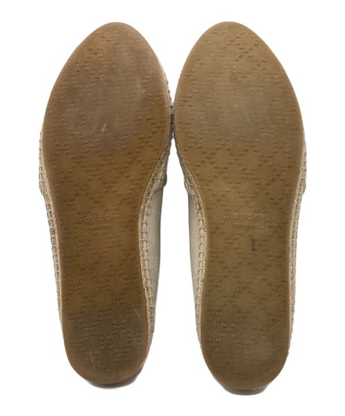 GUCCI（グッチ）GUCCI (グッチ) エスパドリーユ 466902 ベージュ サイズ:24㎝の古着・服飾アイテム