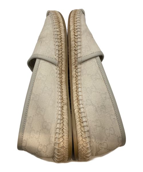 GUCCI（グッチ）GUCCI (グッチ) エスパドリーユ 466902 ベージュ サイズ:24㎝の古着・服飾アイテム