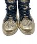 中古・古着 JIMMY CHOO (ジミーチュウ) パイソンハイカットスニーカー ベージュ サイズ:39：4000円