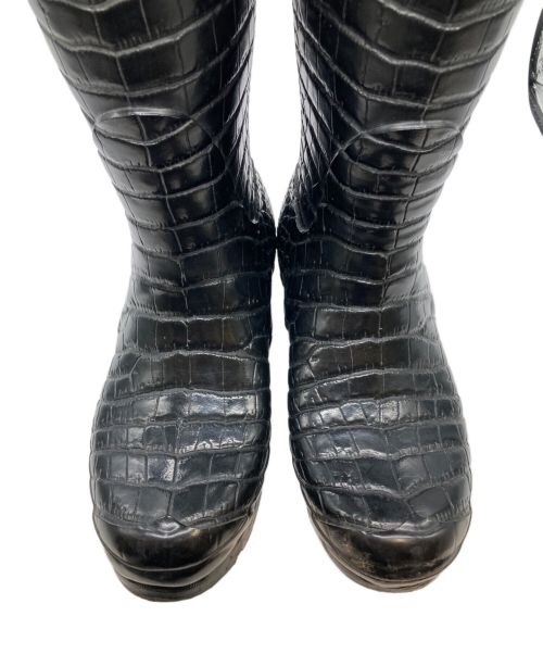 HUNTER（ハンター）HUNTER (ハンター) JIMMY CHOO (ジミーチュウ) レインブーツ ブラック サイズ:表記なしの古着・服飾アイテム