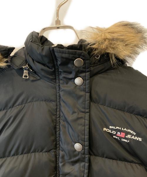 POLO JEANS CO.（ポロジーンズカンパニー）POLO JEANS CO. (ポロジーンズカンパニー) ダウンコート ブラック サイズ:Sの古着・服飾アイテム