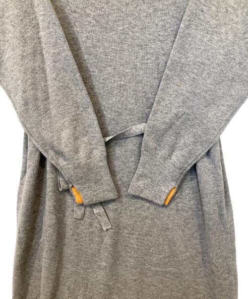 MACKINTOSH PHILOSOPHY（マッキントッシュ フィロソフィー）MACKINTOSH PHILOSOPHY (マッキントッシュ フィロソフィー) バイカラーニットワンピース　H5J90-290-06 グレー サイズ:38の古着・服飾アイテム