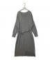 MACKINTOSH PHILOSOPHY（マッキントッシュ フィロソフィー）の古着「バイカラーニットワンピース　H5J90-290-06」｜グレー