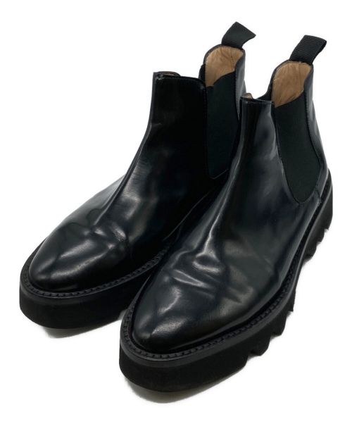 FABIO RUSCONI（ファビオルスコーニ）FABIO RUSCONI (ファビオルスコーニ) nano・universe (ナノ・ユニバース) サイドゴアブーツ ブラック サイズ:37 1/2の古着・服飾アイテム