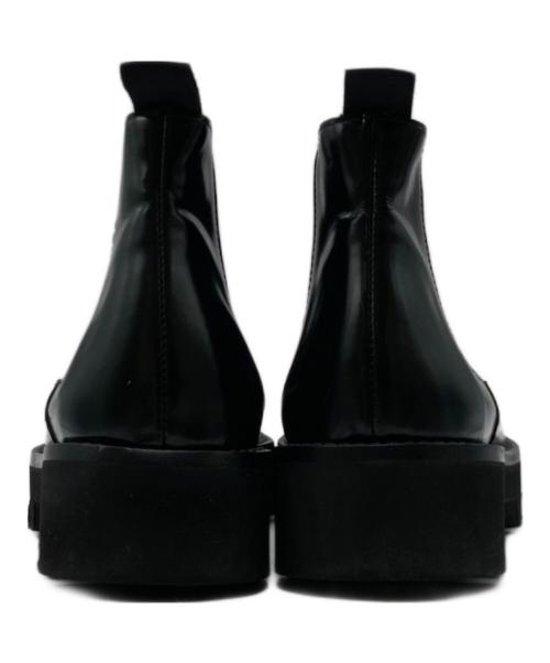 FABIO RUSCONI（ファビオルスコーニ）FABIO RUSCONI (ファビオルスコーニ) nano・universe (ナノ・ユニバース) サイドゴアブーツ ブラック サイズ:37 1/2の古着・服飾アイテム