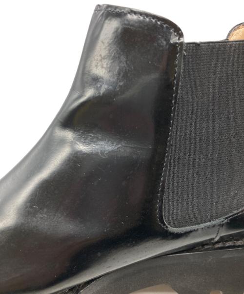 FABIO RUSCONI（ファビオルスコーニ）FABIO RUSCONI (ファビオルスコーニ) nano・universe (ナノ・ユニバース) サイドゴアブーツ ブラック サイズ:37 1/2の古着・服飾アイテム