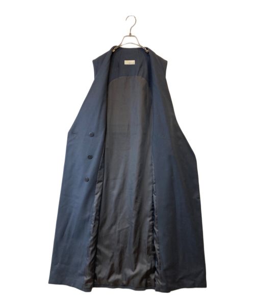 uncrave WHITE（アンクレイヴ ホワイト）uncrave WHITE (アンクレイヴ ホワイト) スーチング ジレワンピース OPHVNW1350 ネイビー サイズ:2の古着・服飾アイテム