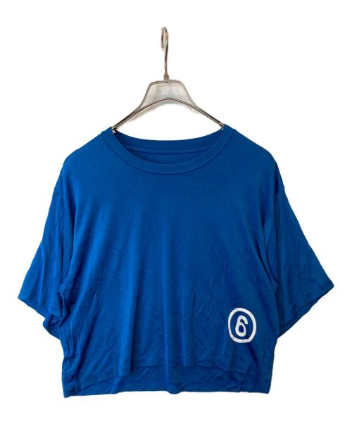 MM6 Maison Margiela（エムエムシックスメゾンマルジェラ）MM6 Maison Margiela (エムエムシックス メゾンマルジェラ) カットソー　S62GD0063 ブルー サイズ:XSの古着・服飾アイテム