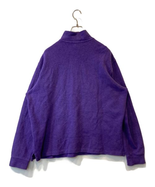 POLO RALPH LAUREN（ポロ・ラルフローレン）POLO RALPH LAUREN (ポロ・ラルフローレン) ハーフジップニット パープル サイズ:Lの古着・服飾アイテム