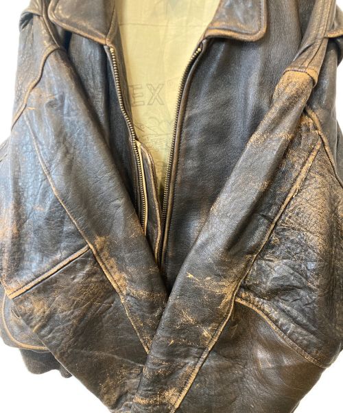 AVIREX（アヴィレックス）AVIREX (アヴィレックス) G－2フライトジャケット ブラウン サイズ:XXLの古着・服飾アイテム