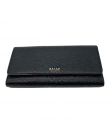 BALLY（バリー）の古着「3つ折り長財布」｜ブラック