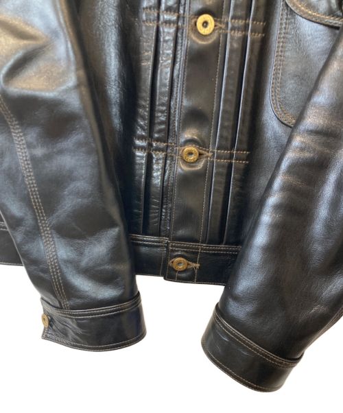FINE CREEK LEATHERS（ファインクリークレザーズ）FINE CREEK LEATHERS (ファインクリークレザーズ) Leather Jacket”Lynchburg”　レザージャケット　 ブラック サイズ:38の古着・服飾アイテム