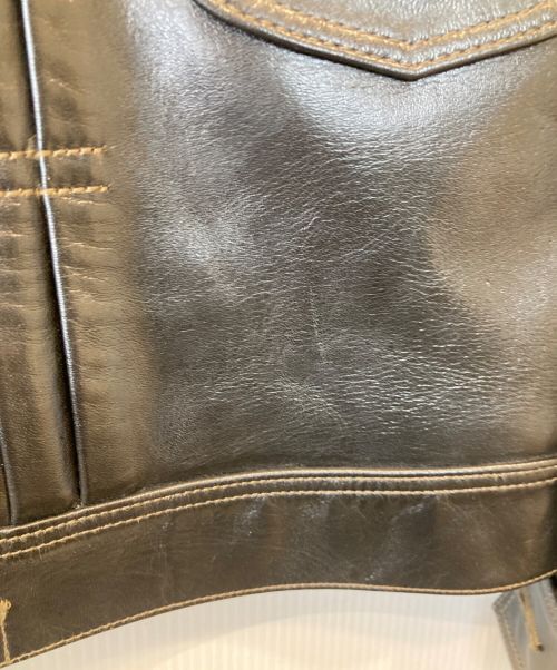 FINE CREEK LEATHERS（ファインクリークレザーズ）FINE CREEK LEATHERS (ファインクリークレザーズ) Leather Jacket”Lynchburg”　レザージャケット　 ブラック サイズ:38の古着・服飾アイテム