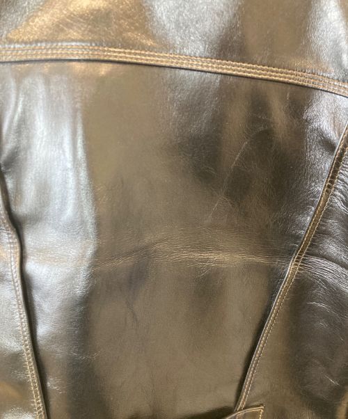 FINE CREEK LEATHERS（ファインクリークレザーズ）FINE CREEK LEATHERS (ファインクリークレザーズ) Leather Jacket”Lynchburg”　レザージャケット　 ブラック サイズ:38の古着・服飾アイテム