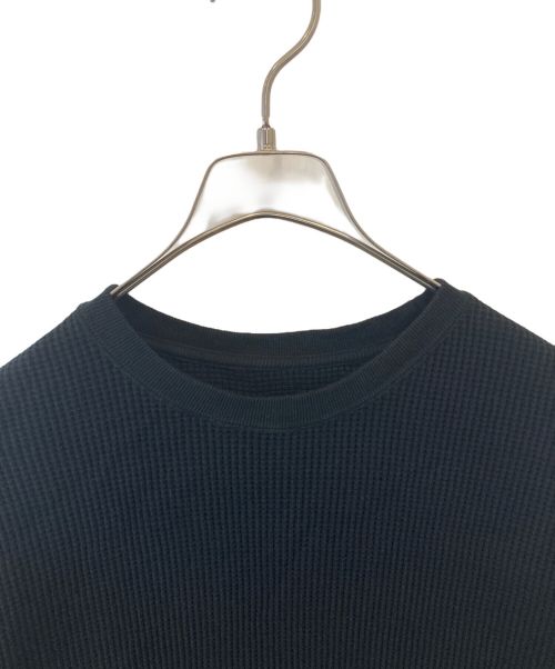 ADDICT CLOTHES（アディクト クローズ）ADDICT CLOTHES (アディクト クローズ) HEAVY WEIGHT WAFFLE CREW ACV-TM01 カットソー ブラック サイズ:42の古着・服飾アイテム
