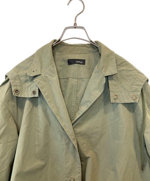 styling/（スタイリング）styling/ (スタイリング) ミリタリーコート　16WFC201028 オリーブ サイズ:FREEの古着・服飾アイテム