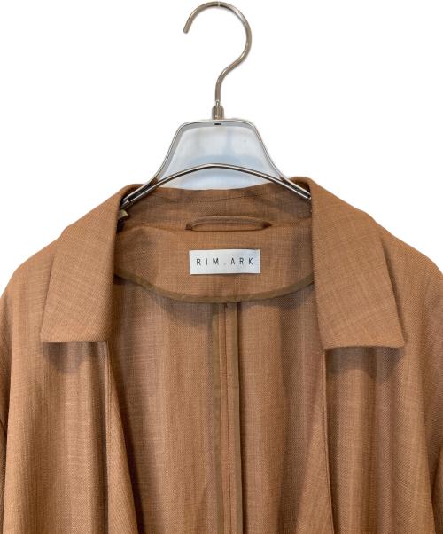 RIM.ARK（リムアーク）RIM.ARK (リムアーク) Linen-like collared gown 460DSS30-0730 コート ブラウン サイズ:38の古着・服飾アイテム