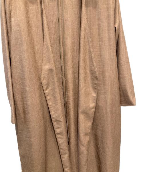 RIM.ARK（リムアーク）RIM.ARK (リムアーク) Linen-like collared gown 460DSS30-0730 コート ブラウン サイズ:38の古着・服飾アイテム