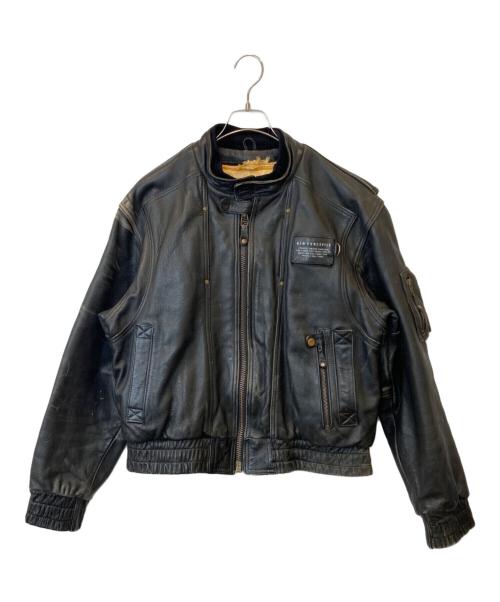 KADOYA（カドヤ）KADOYA (カドヤ) NEW CONCEPTER レザージャケット ブラック サイズ:Mの古着・服飾アイテム