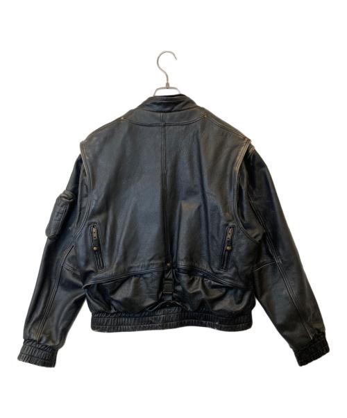 KADOYA（カドヤ）KADOYA (カドヤ) NEW CONCEPTER レザージャケット ブラック サイズ:Mの古着・服飾アイテム