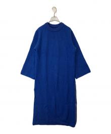 UNITED TOKYO（ユナイテッドトーキョー）の古着「サイドジップニットワンピース 509810001」｜ブルー