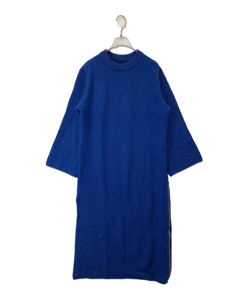 UNITED TOKYO（ユナイテッドトーキョー）UNITED TOKYO (ユナイテッドトーキョー) サイドジップニットワンピース 509810001 ブルー サイズ:1の古着・服飾アイテム