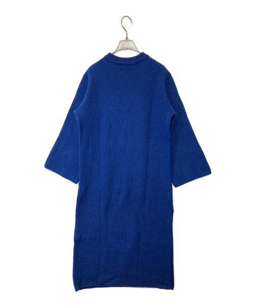 UNITED TOKYO（ユナイテッドトーキョー）UNITED TOKYO (ユナイテッドトーキョー) サイドジップニットワンピース 509810001 ブルー サイズ:1の古着・服飾アイテム