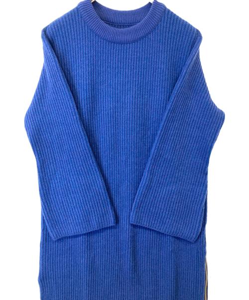 UNITED TOKYO（ユナイテッドトーキョー）UNITED TOKYO (ユナイテッドトーキョー) サイドジップニットワンピース 509810001 ブルー サイズ:1の古着・服飾アイテム