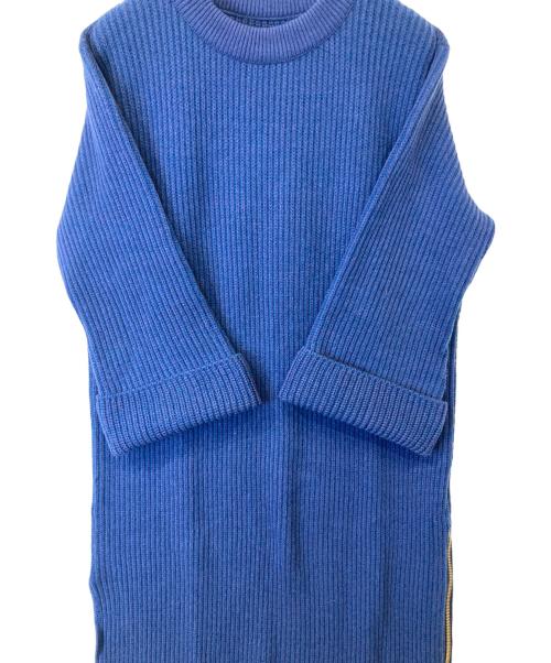 UNITED TOKYO（ユナイテッドトーキョー）UNITED TOKYO (ユナイテッドトーキョー) サイドジップニットワンピース 509810001 ブルー サイズ:1の古着・服飾アイテム