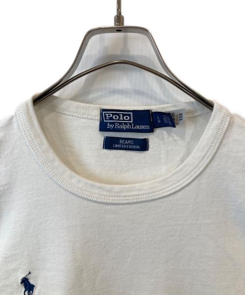 POLO RALPH LAUREN（ポロ・ラルフローレン）POLO RALPH LAUREN (ポロ・ラルフローレン) BEAMS (ビームス) Tシャツ ホワイト サイズ:Lの古着・服飾アイテム
