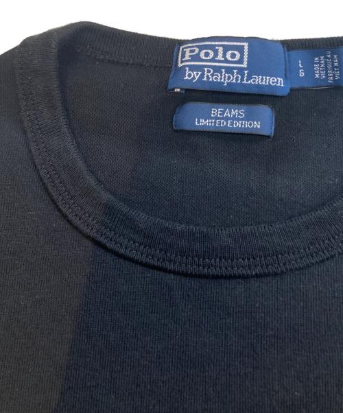 POLO RALPH LAUREN（ポロ・ラルフローレン）POLO RALPH LAUREN (ポロ・ラルフローレン) BEAMS (ビームス) Tシャツ ブラック サイズ:SIZE Lの古着・服飾アイテム