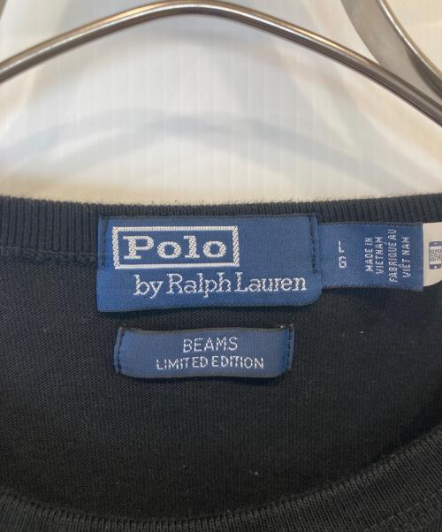POLO RALPH LAUREN（ポロ・ラルフローレン）POLO RALPH LAUREN (ポロ・ラルフローレン) BEAMS (ビームス) Tシャツ ブラック サイズ:SIZE Lの古着・服飾アイテム