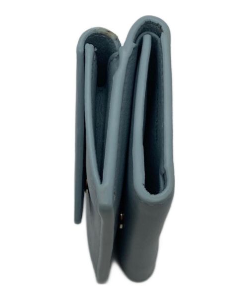 BALENCIAGA（バレンシアガ）BALENCIAGA (バレンシアガ) PAPIER MINI WALLET 391446・4005・X・532244 ブルーの古着・服飾アイテム