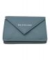 BALENCIAGA（バレンシアガ）の古着「PAPIER MINI WALLET 391446・4005・X・532244」｜ブルー