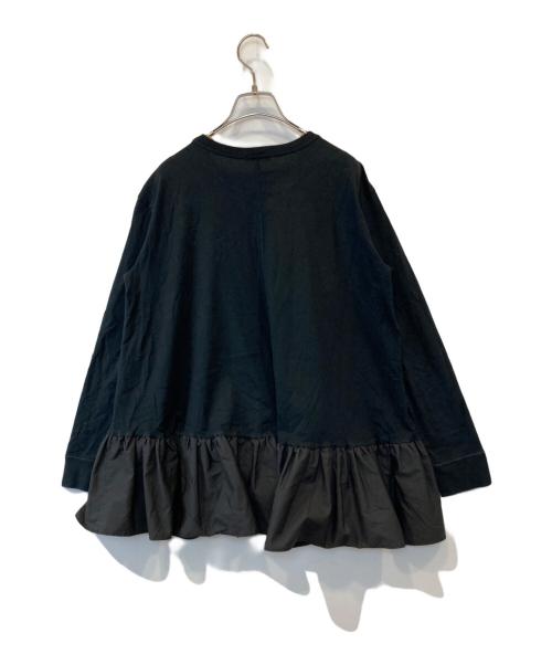 YORI（ヨリ）YORI (ヨリ) ワイドヘムギャザーカットソー YR2111-019SP-4　YR2111-019SP-4 ブラック サイズ:FREEの古着・服飾アイテム