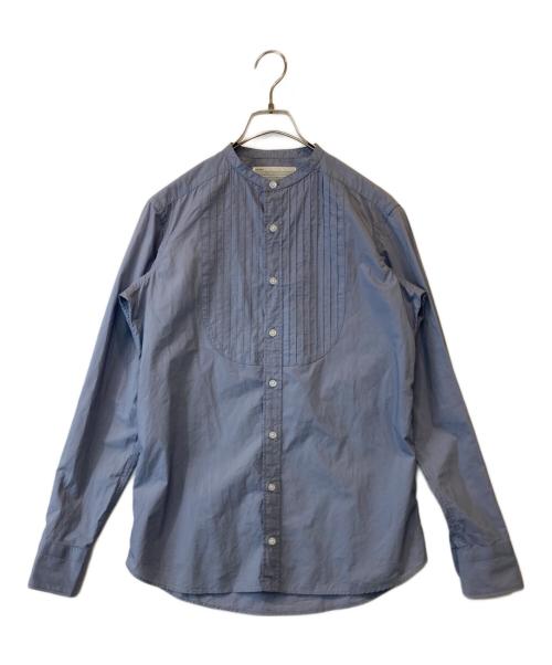 KOLOR（カラー）KOLOR (カラー) 超長綿タイプライターバンドカラーシャツ 16WCM-B03113 ブルー サイズ:2の古着・服飾アイテム