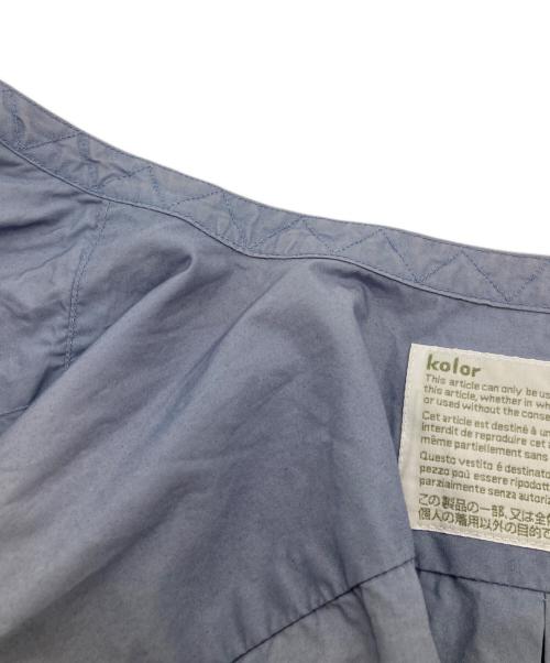 KOLOR（カラー）KOLOR (カラー) 超長綿タイプライターバンドカラーシャツ 16WCM-B03113 ブルー サイズ:2の古着・服飾アイテム