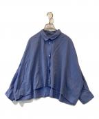 GALLEGO DESPORTESギャレゴデスポート）の古着「ショート丈デザインシャツ」｜ブルー