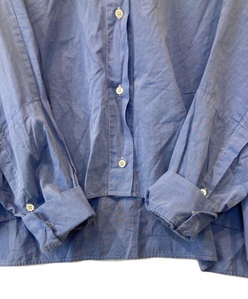 GALLEGO DESPORTES（ギャレゴデスポート）GALLEGO DESPORTES (ギャレゴデスポート) ショート丈デザインシャツ ブルー サイズ:Sの古着・服飾アイテム