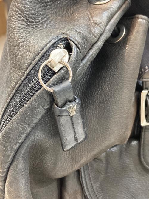 PORTER（ポーター）PORTER (ポーター) レザーミニリュック ブラックの古着・服飾アイテム