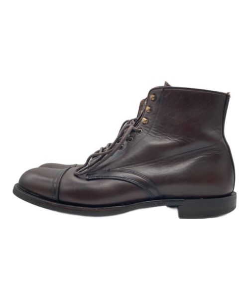 RRL（ダブルアールエル）RRL (ダブルアールエル) Livingstone レザーブーツ ブラウン サイズ:不明の古着・服飾アイテム